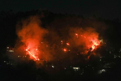 Forest fire in Himachal Pradesh